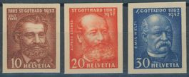 1932 - Gotthardbahn - Abart - ungezähnt - ungebraucht *