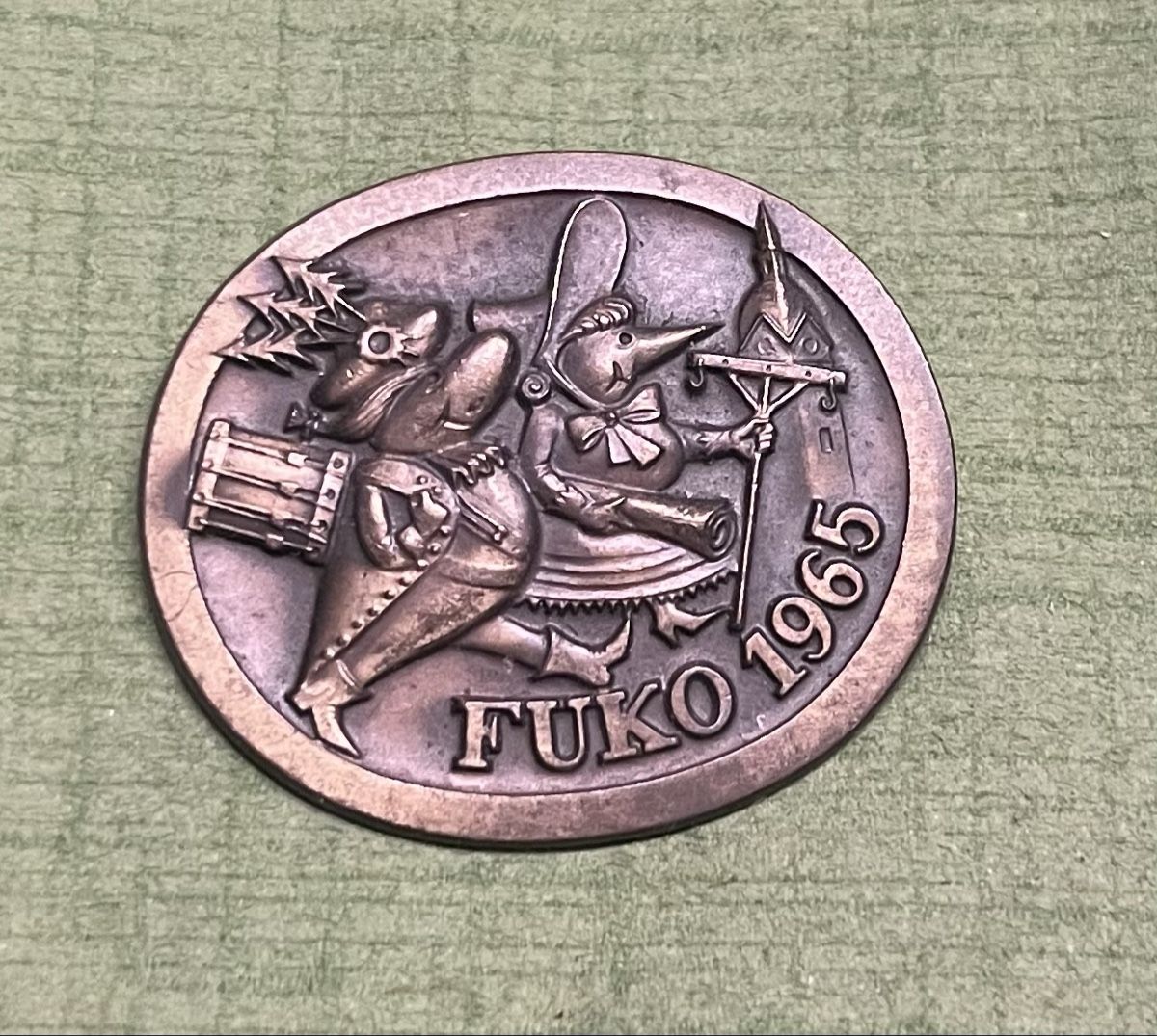 Placchette & Badge: FUKO Fasnachtsplakette 1965 – Usato da Itingen venduto da Bebbi6569