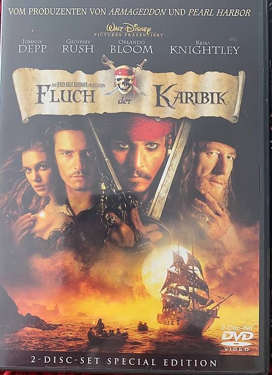 Tutti i DVDs: Fluch der Karibik 1, 2, 3 DVD – Usato da Eschenbach LU venduto da arin91