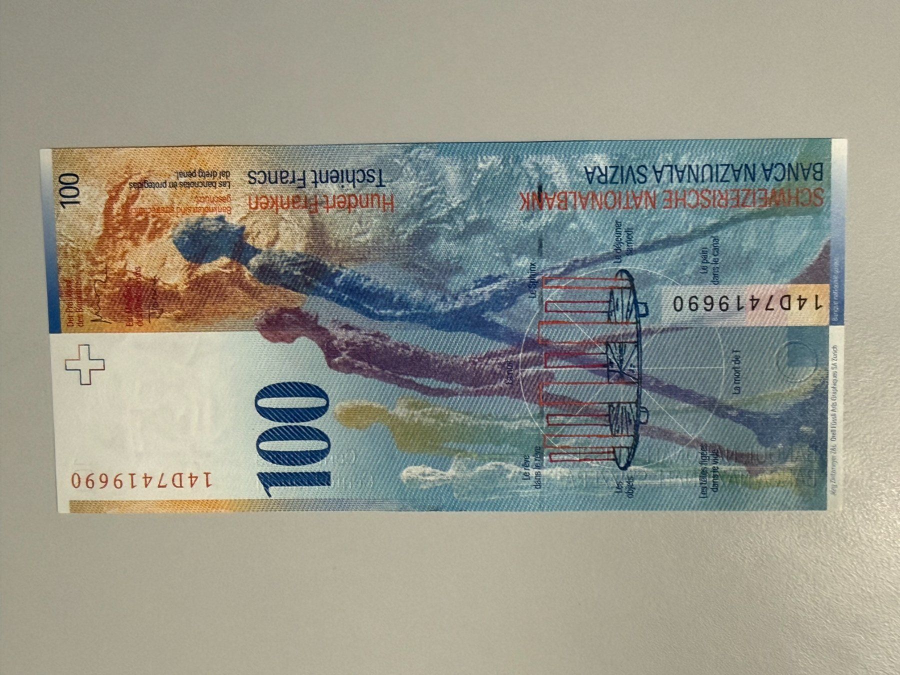 Banconote: Schweizer Banknote 100 Franken / ungefaltet – Nuovo (secondo la descrizione) da Arch venduto da Noah819 1