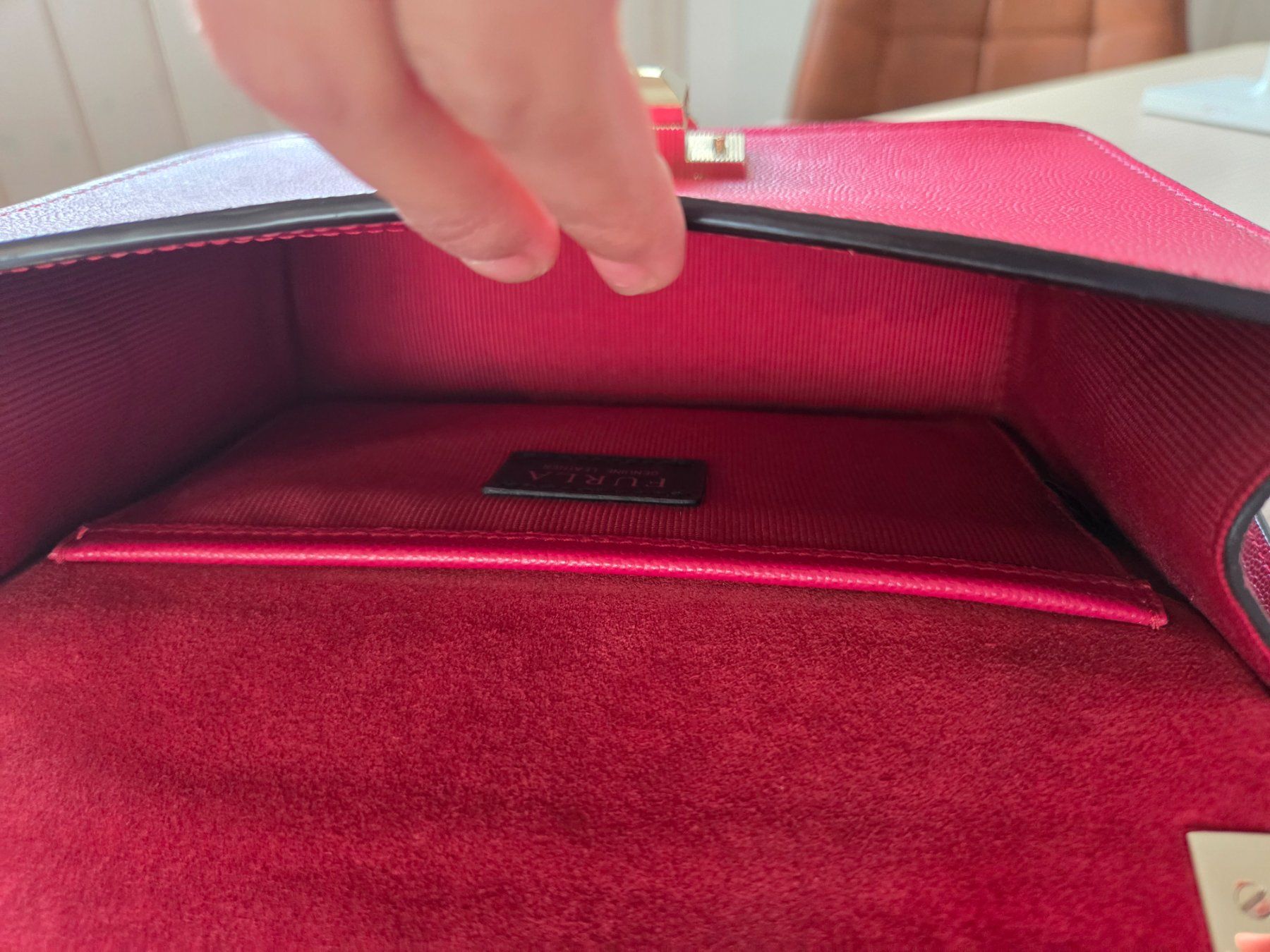 Furla Borse da donna: Furla Mimi Ruby Red mini / Rote Handtasche Schultertasche – Usato da Dietikon venduto da rvs_g9y7 8