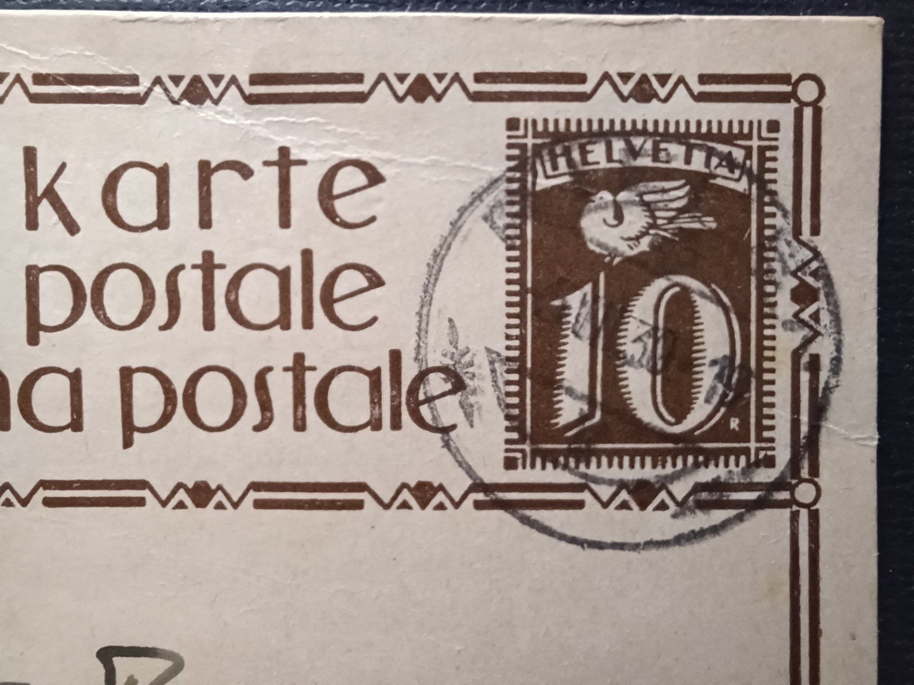 Tutti i francobolli: Bern Flugplatz, alte Bildpostkarte, Selten, 1930 – Usato da Aarau Rohr venduto da mgvw 2