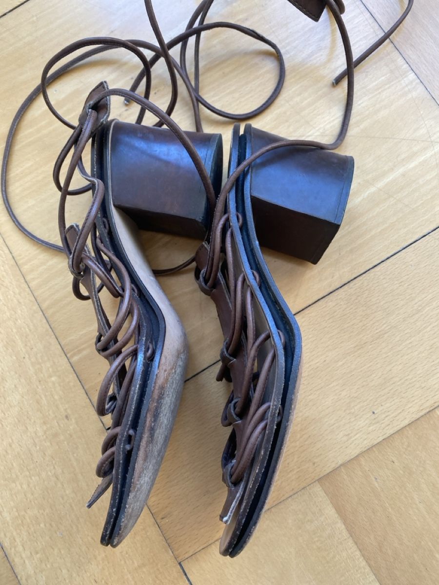 Sergio Rossi Damenschuhe: Sergio Rossi Sandalen Gr. 38, Leder – Gebraucht aus Zürich von BarbaraSxh 4