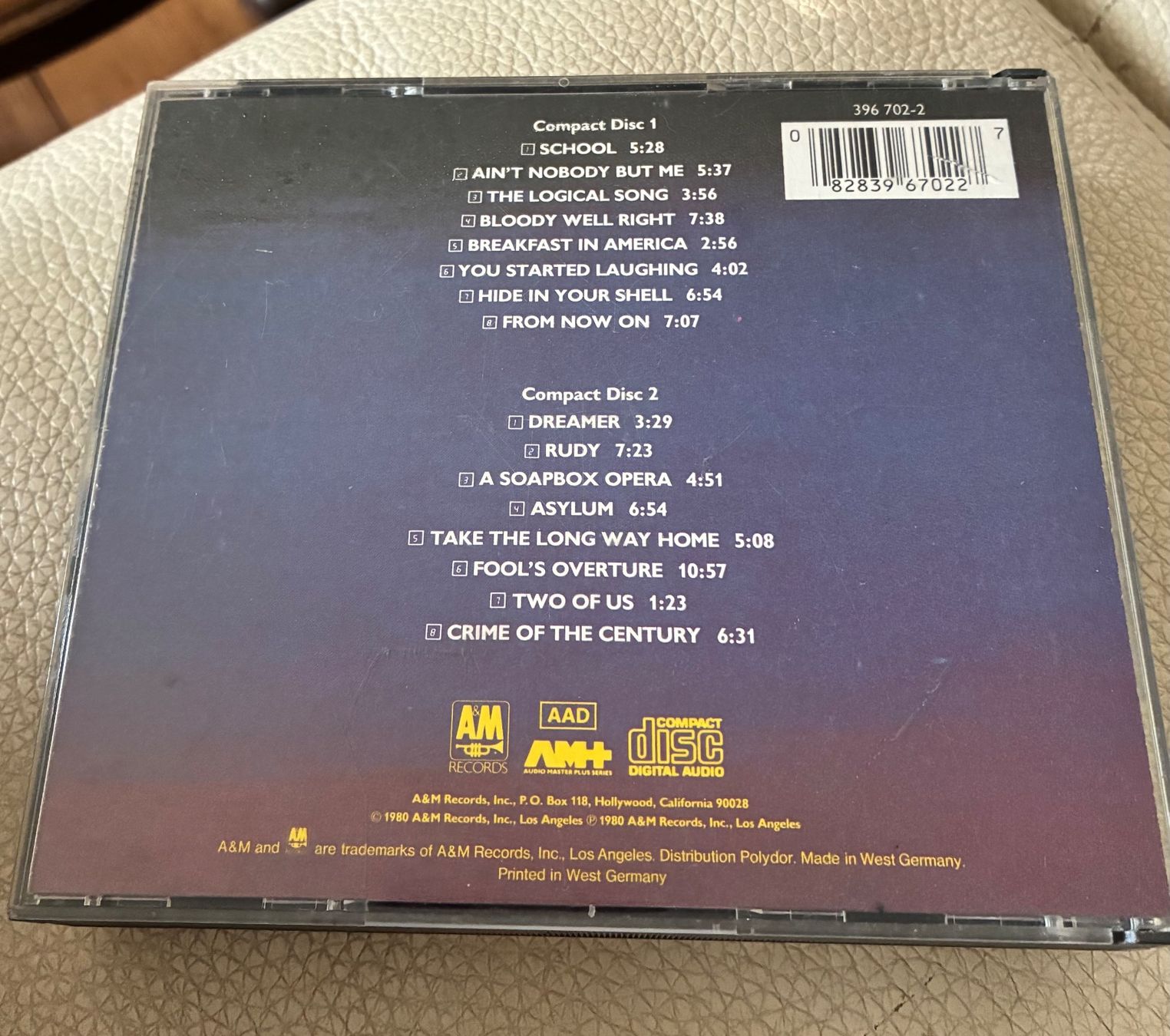 CDs: Supertramp Paris 2 CD – D'occasion à Zürich par Upippin 1