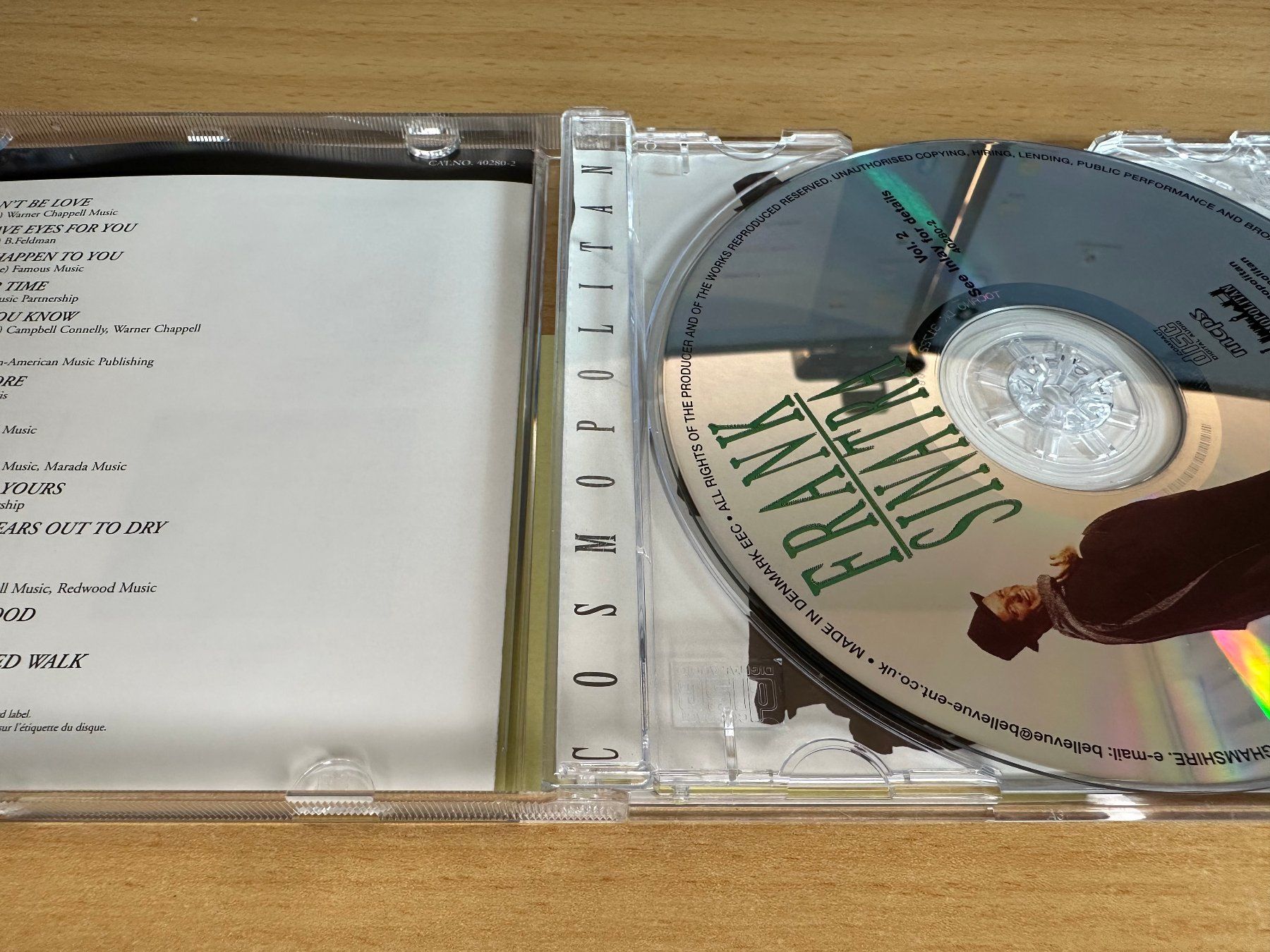 CD: Frank Sinatra Vol 2 - Cosmopolitan – Usato da Rikon im Tösstal venduto da Alpenmutz 2