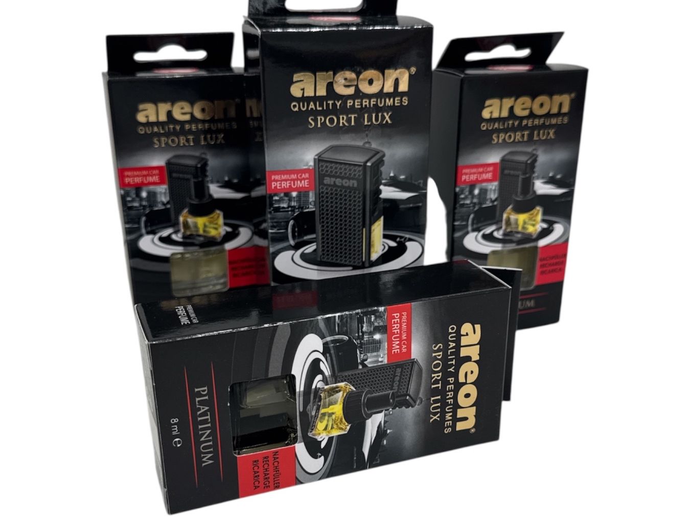 Lufterfrischer: Areon Premiu Autoduft "Platinum" 4 x 8 ml – Neu und originalverpackt aus Oensingen von Liquidations-Shop