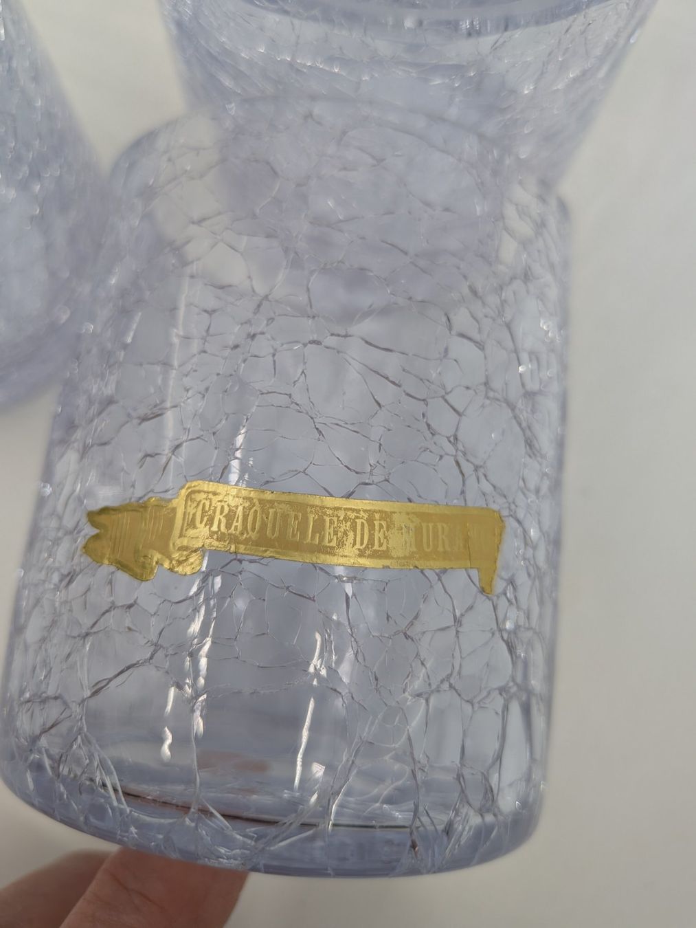 Murano Bicchieri: 3 Gläser Craquele de Murano – Usato da Emmen venduto da magelan 2