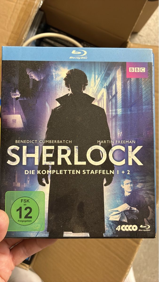 Tutti i DVDs: Benedict Cumberbatch DVD - Sherlock Holmes Holmes Moriarty – Usato da Rebstein venduto da Grafracing