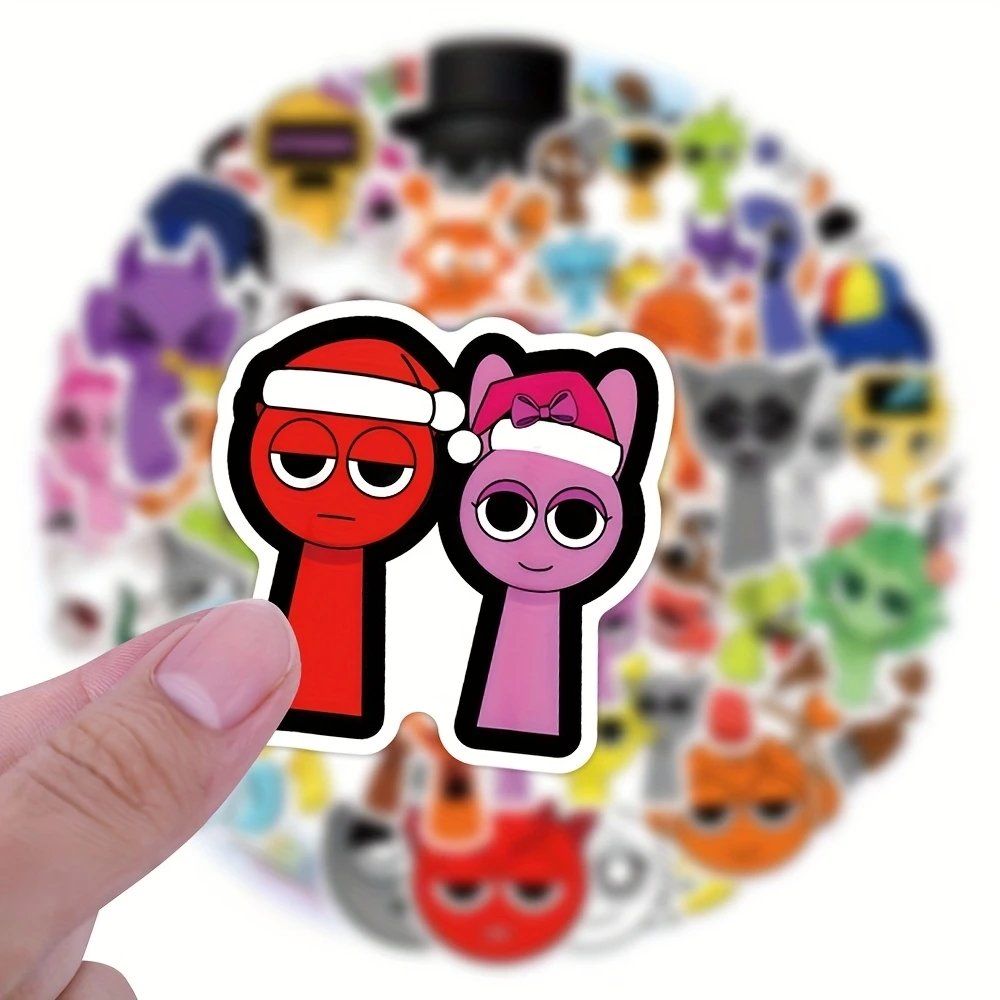 55 Stk. Sticker Aufkleber - Sprunki Game Spiel (Neu und ...