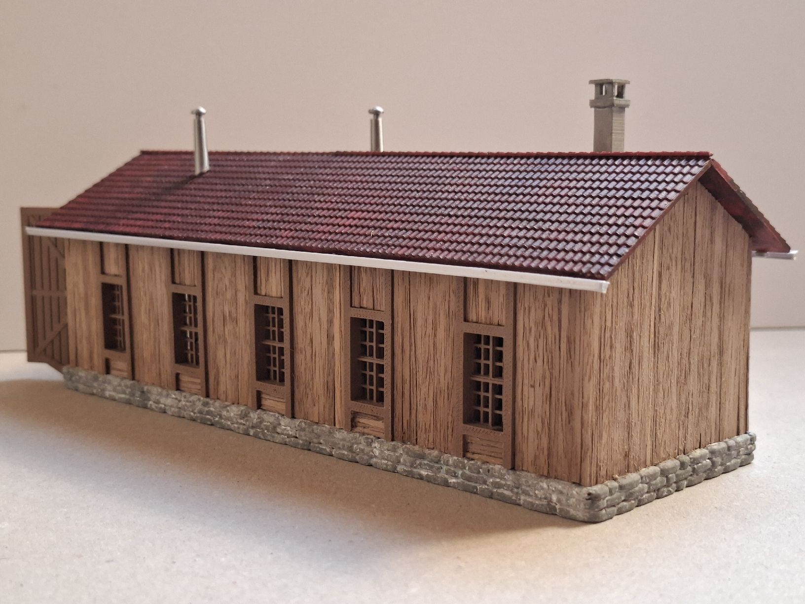 Modellini di ferrovie: Lokschuppen dunkles Holz – Nuovo (secondo la descrizione) da Weisslingen venduto da Moco_mexiko 7