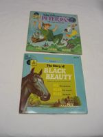 2x Black Beauty + Peter Pan Walt Disney - Vinyl mit Heft