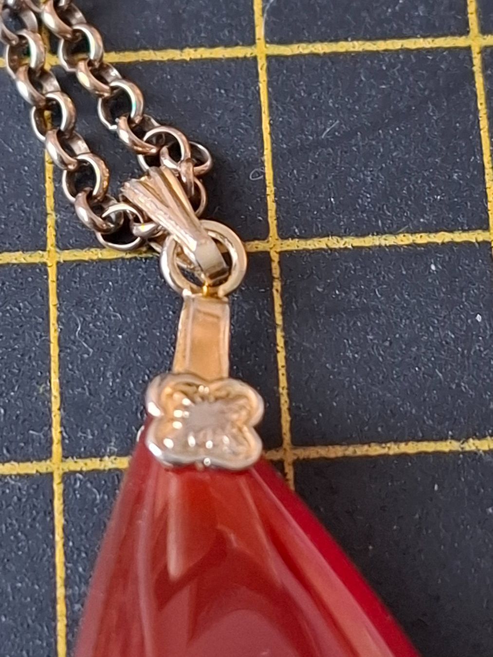 Catenine: Kette Silber 925  mit Anhänger Karneol 80cm – Usato da Zwieselberg venduto da Halifaxmendusli 6