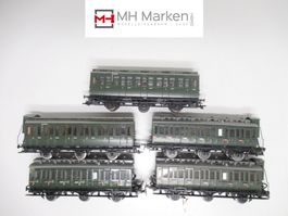 Märklin 5-tlg Oldtimer Personenwagenset 3-Achser AC H0 o.OVP