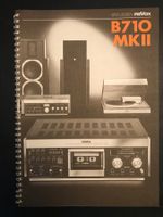 Revox B710 MKII, Bedienungsanleitung
