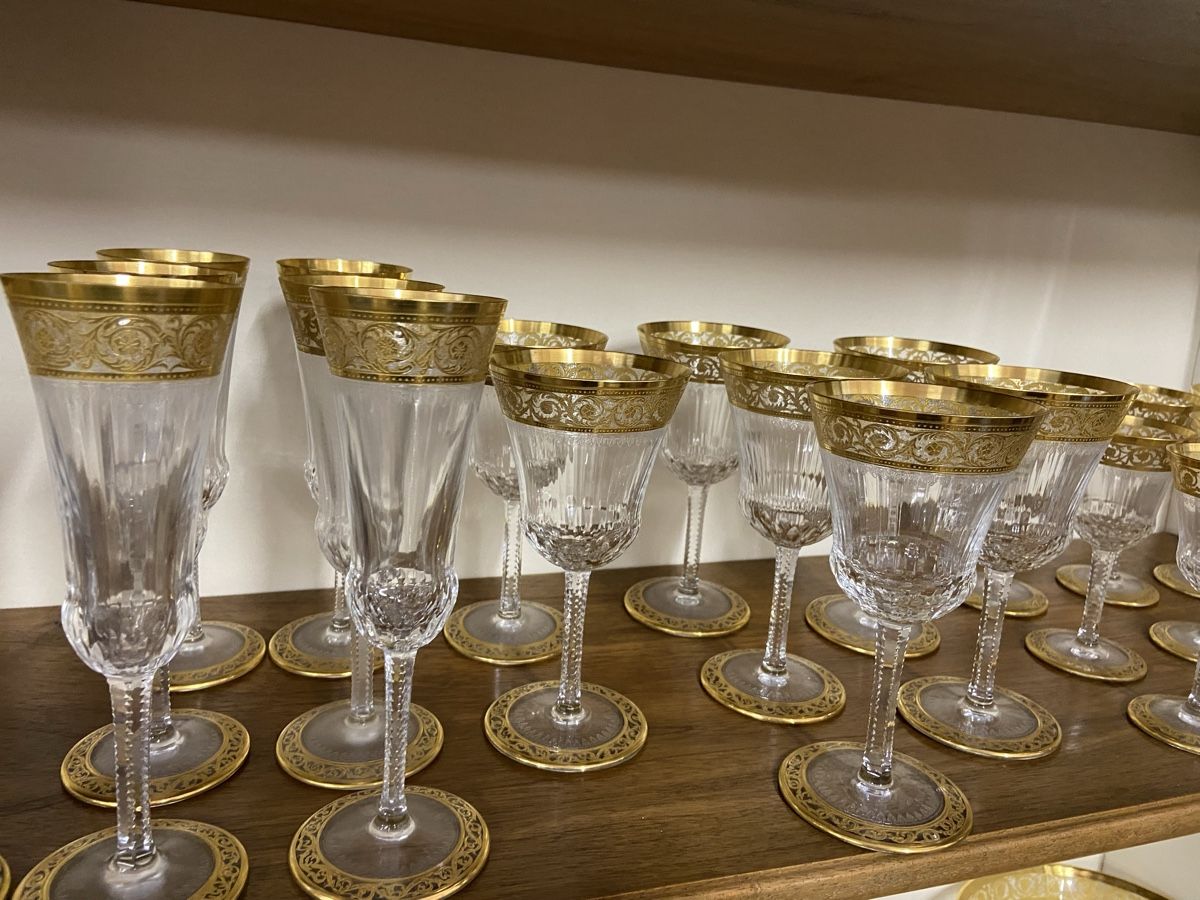 Set di piatti: St.Louis Crystal Gläser 46teilig – Usato da Dietikon venduto da brocki-eyra 9