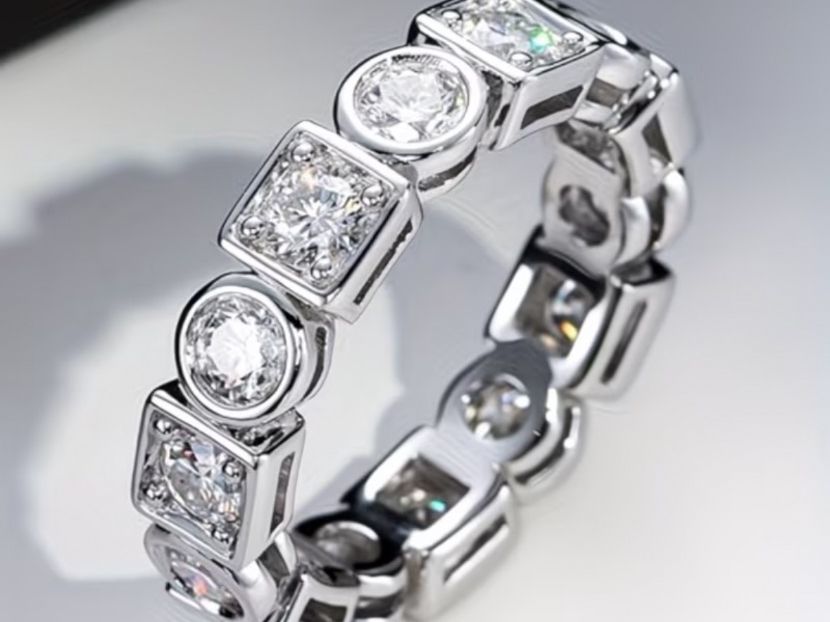 Anelli: Luxus Elegante Gr.18:8 Ring  Memoire Silberfarben – Nuovo (secondo la descrizione) da Biel-Bienne venduto da Roserosse13 1