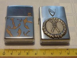 Vintage zippo USA Benzin Feuerzeuge, Mod. XII und 05