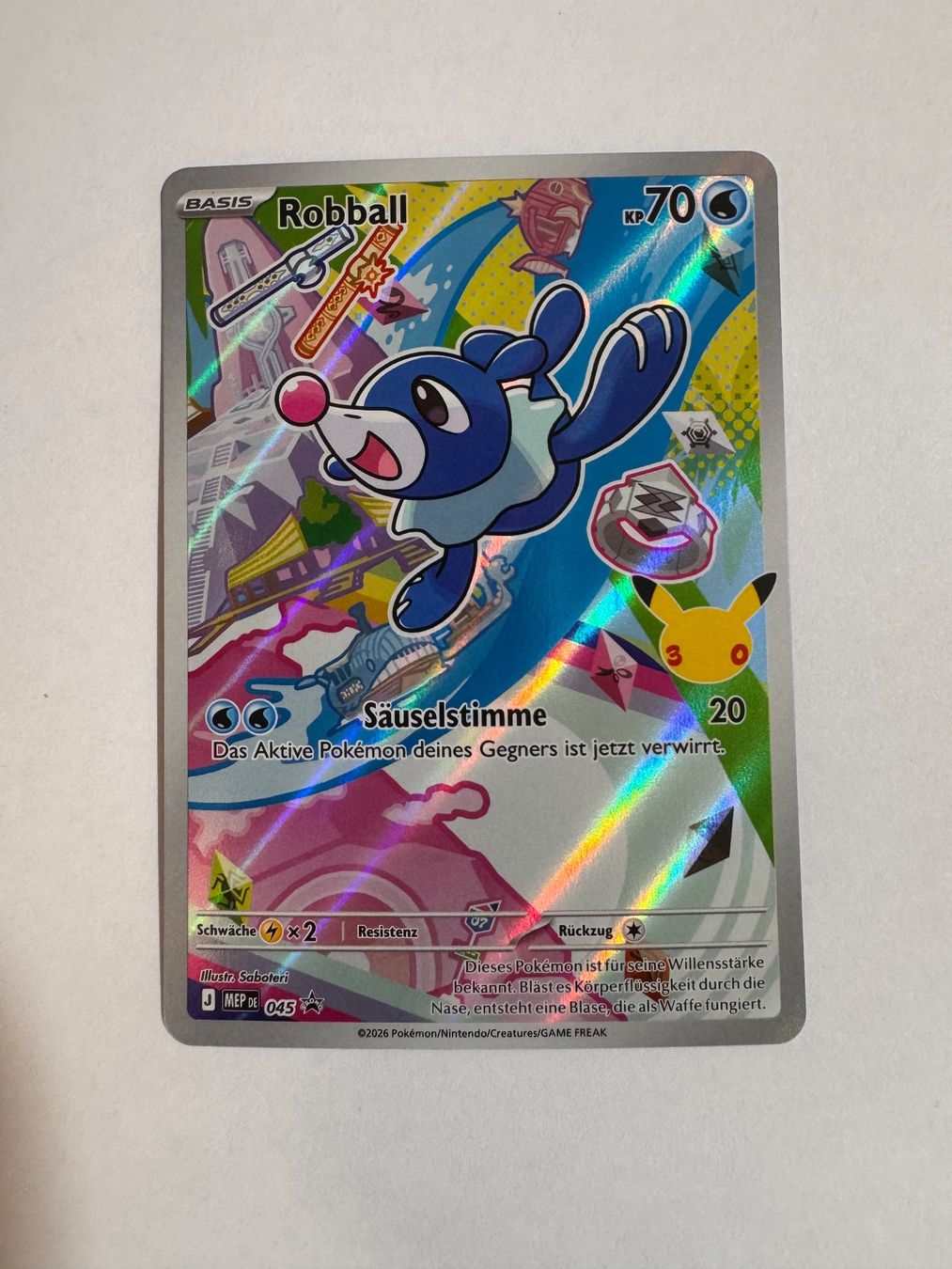 Pokémon Carte collezionabili: Pokémon - MEP - Popplio 45 - ENG – Nuovo (secondo la descrizione) da Staad SG venduto da miaCards