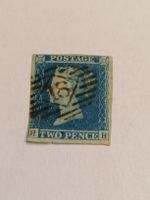 Two pence blue 1841, Platte 4 