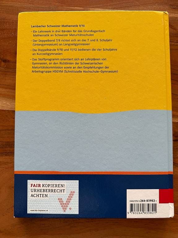 Libri: Lambacher Schweizer 9/10 Mathematik – Usato da Zollikofen venduto da hri_r8pr 1