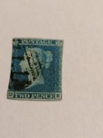 Two pence blue 1841, Platte 4 
