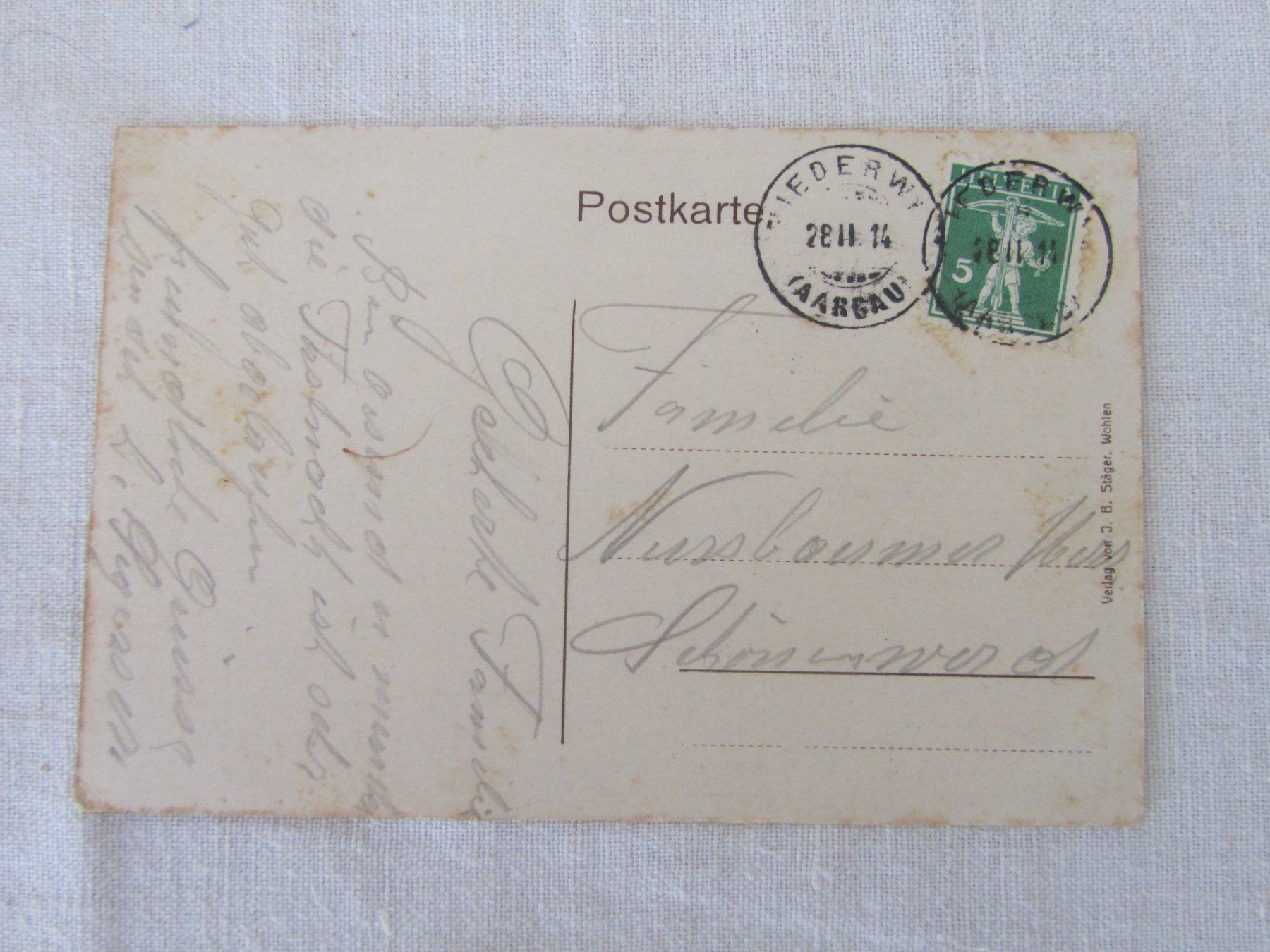 Cartoline postali: Gruss aus Niederwil, AG – Usato da Seengen venduto da mikelele 2