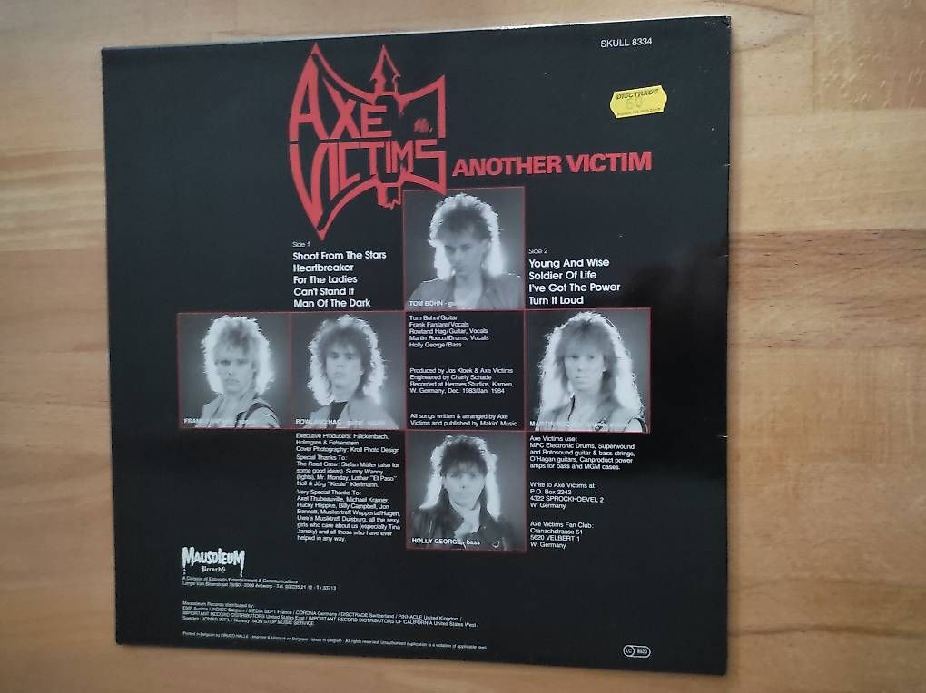 Dischi in vinile: LP Vinyl, AXE VICTIMS, Another victim – Usato da Zielebach venduto da Teneristi 1