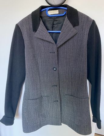 Veste Diapositive noir et blanc taille M en laine
