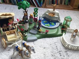 Playmobil Schlossgarten mit alter Kutsche