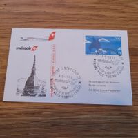 Luftpost Brief 1er Vol Torino Zurigo 1987 Swissair