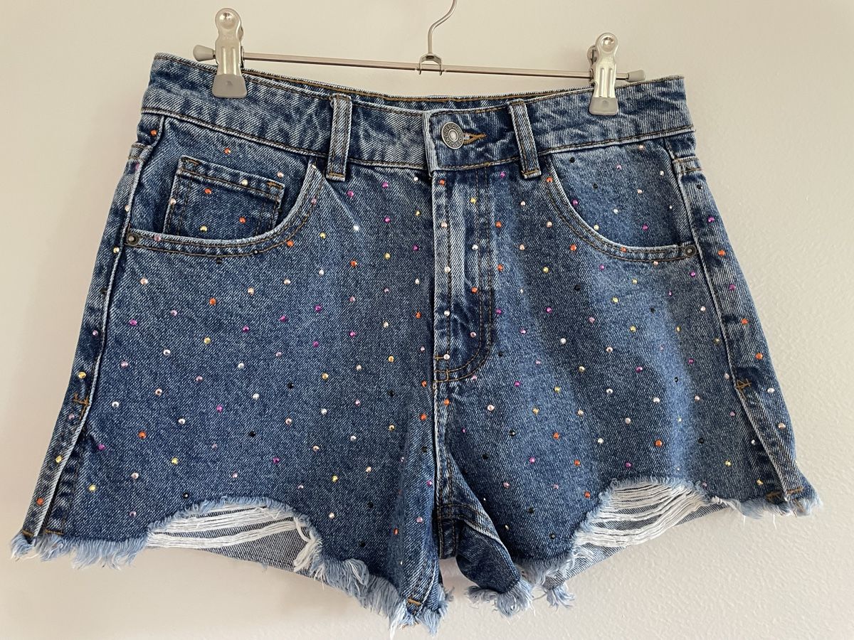 Desigual Jeans: Desigual Rhinestone Denim Shorts – Neu (gemäss Beschreibung) aus Meilen von Marielle79