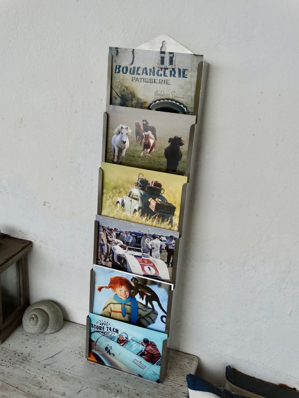 Allestimento di negozi e stand fieristici: Edelstahl Postkartenständer Kartenständer Postkarten swiss – Usato da Grossaffoltern venduto da amo64 2