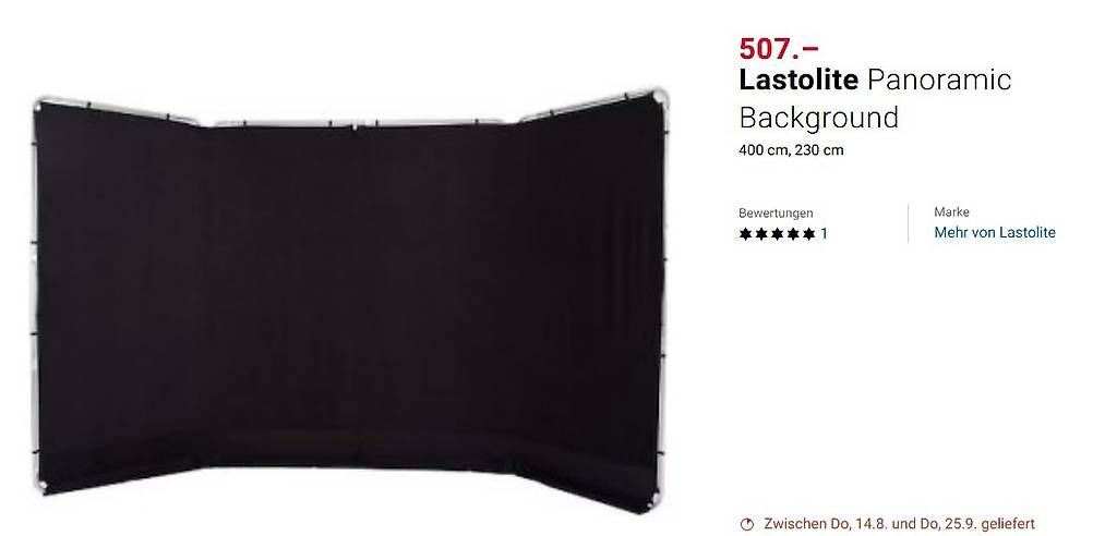 Altri Accessori: Lastolite Panoramic Background 400 cm, 230 cm – Usato da Zofingen venduto da naturpfad