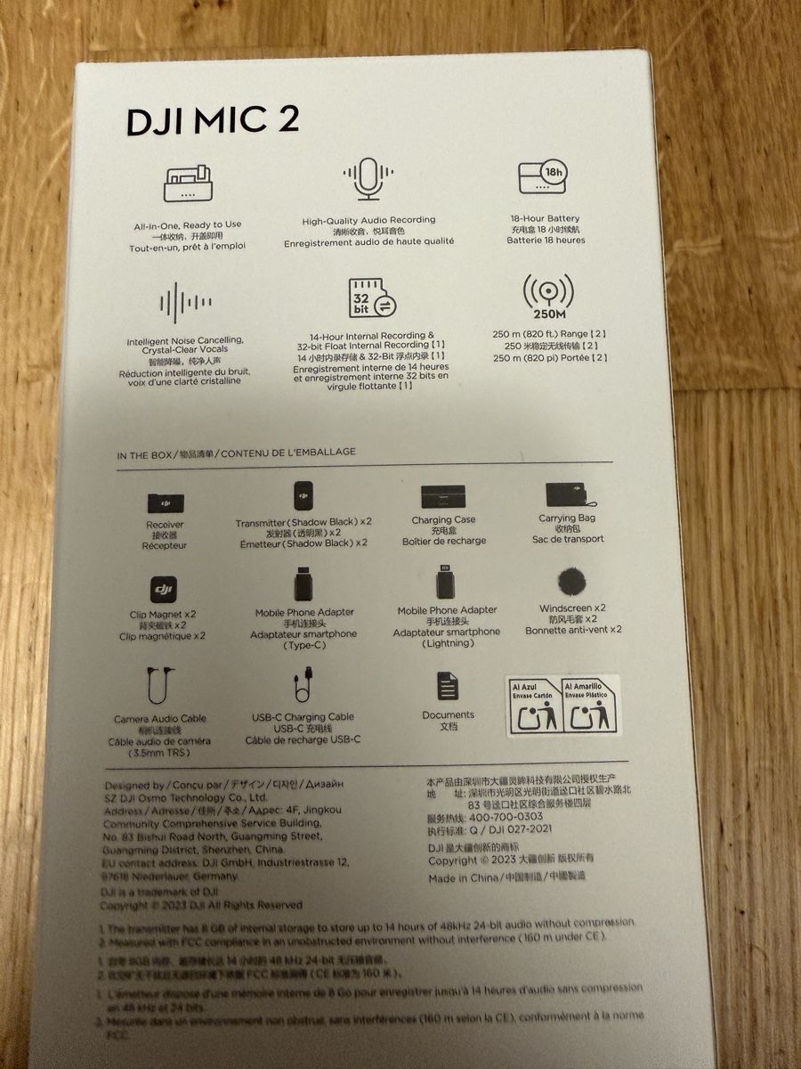 DJI Mikrofone: DJI MIC 2 kabelloses Mikrofonsystem mit Ladecase Neu  – Neu (gemäss Beschreibung) aus Davos Platz von Momi7 1
