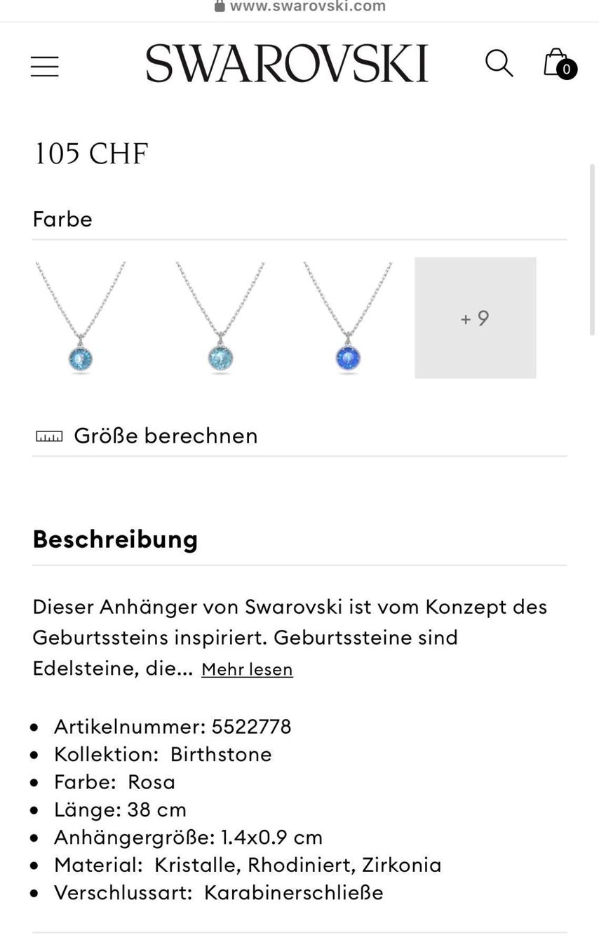 Swarovski Ketten: Swarovski Halskette Rosa – Neu (gemäss Beschreibung) aus Root von Fashionhomeandmore 4