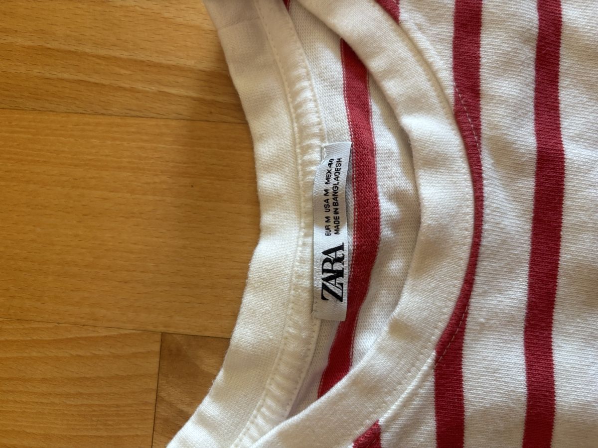 T-Shirts: ZARA red stripe T shirt – Gebraucht aus Chexbres von doe_xns6 1