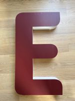 Déco - Lettre "E" bordeaux / leuchtbuchstabe E