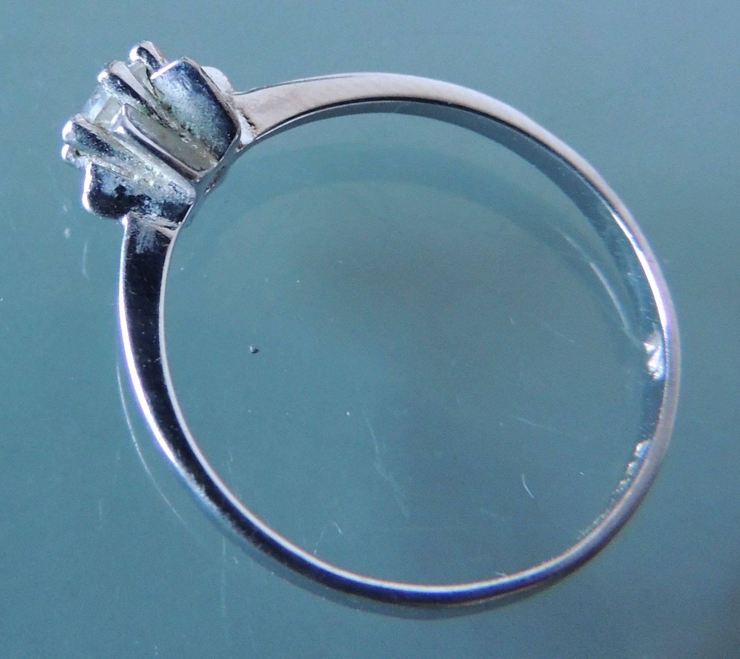 Anelli: Bergkristall Silber 800 Fingerring Gr. 55 – Usato da Waldenburg venduto da schaller707 3