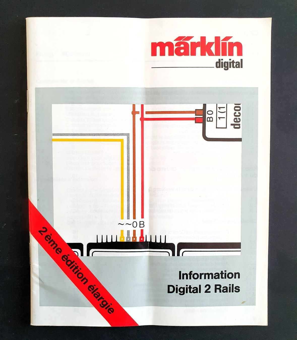 Märklin Modellini di ferrovie: Märklin Digital, Information Digital 2 rails, 2ème édition – Nuovo (secondo la descrizione) da Martigny venduto da Abm1000