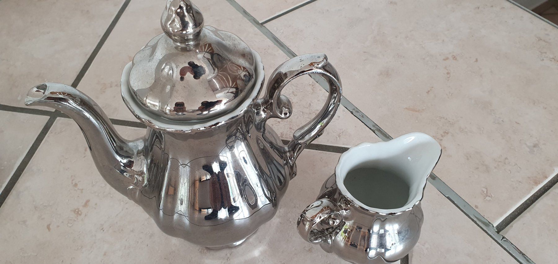 Geschirrsets: Service à café 6 tasses argenté – Neu (gemäss Beschreibung) aus Moutier von mar_7nrw 1
