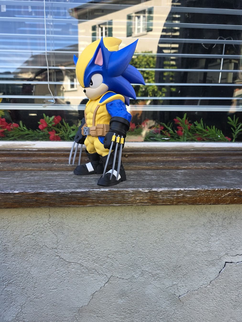 Statuette: Sonic x Wolverine Crossover Figur 3D 27cm – Nuovo (secondo la descrizione) da Aigle venduto da MagieFusion_3D 1