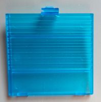 Game Boy Batteriefach Deckel clear blau