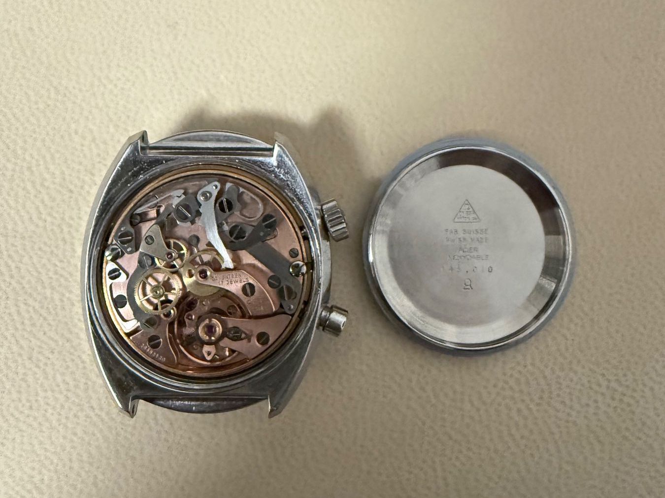 Omega Orologi: Omega Chronostop – Vintage Driver Dial Blau – Usato da Dietikon venduto da BabaDom 5