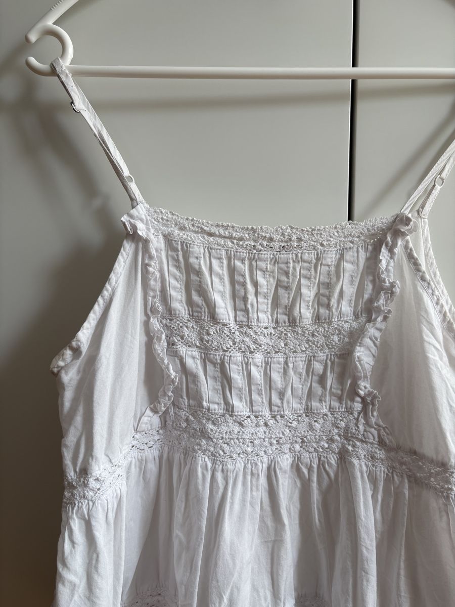 Camicette: Boho Tank Top Bluse, weiss, Grösse 40 – Usato da Zürich venduto da Sera.13 1
