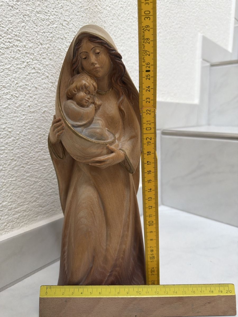 Sculptures & Statues: Madonna mit Kind, geschnitzt aus Holz. – D'occasion à Biberist par Momo33 7