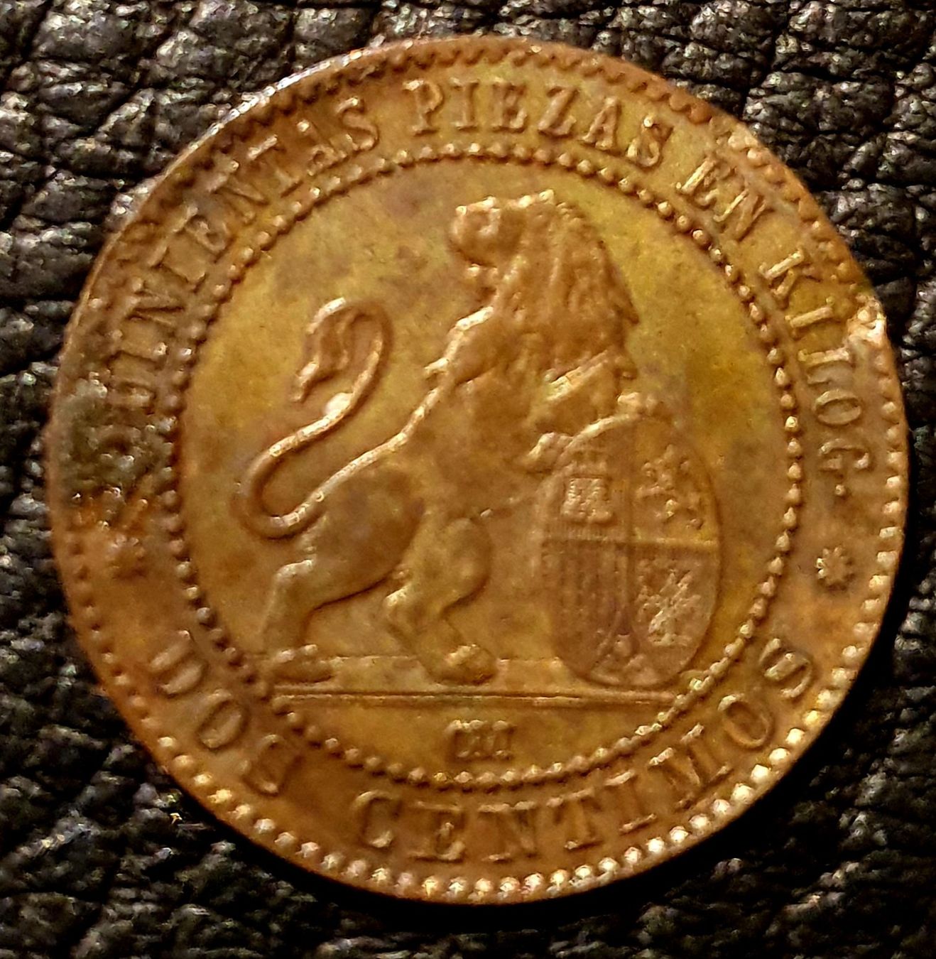 Tutti le monete: 2 Centimos 1870 Spanien – Usato da Egerkingen venduto da Acc1