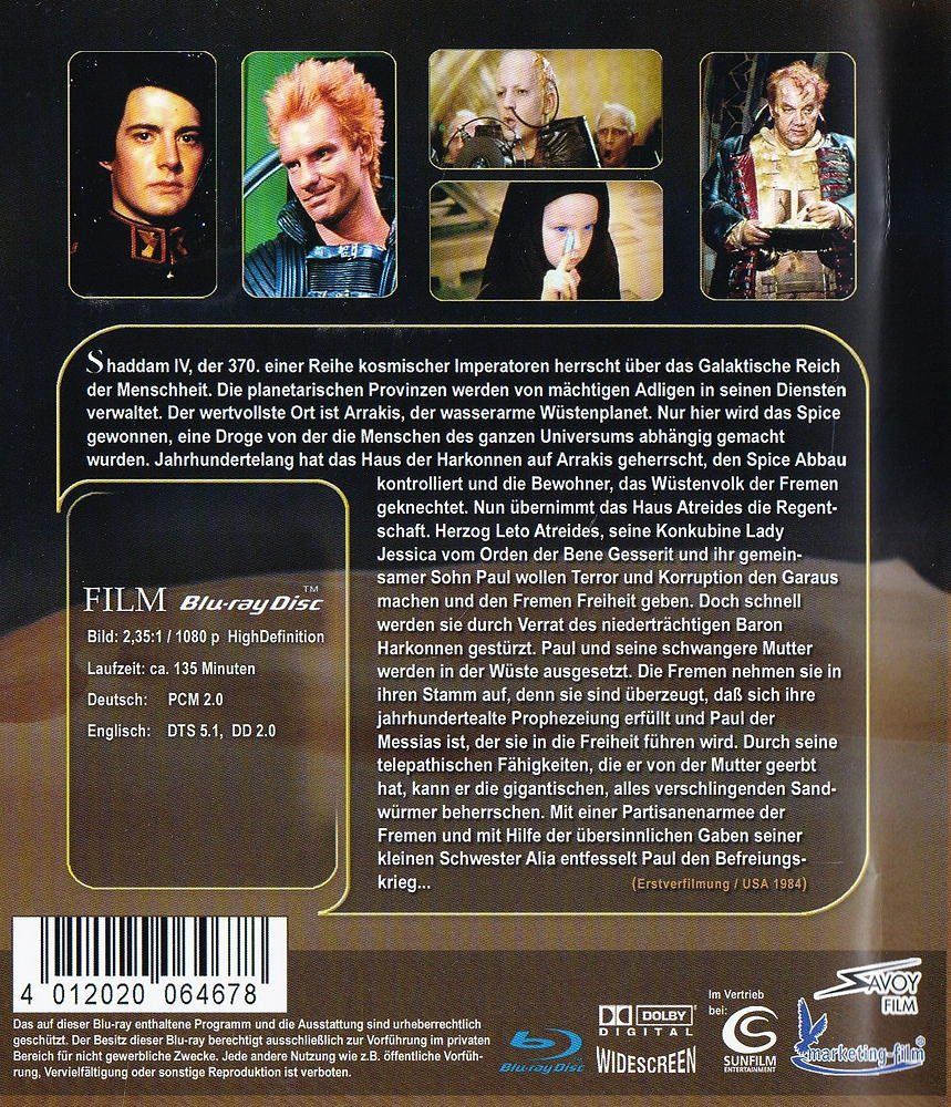 Tutti i DVDs: Dune - Der Wüstenplanet [Blu-ray] – Nuovo e nell'imballaggio originale da Bitsch venduto da Melando 1