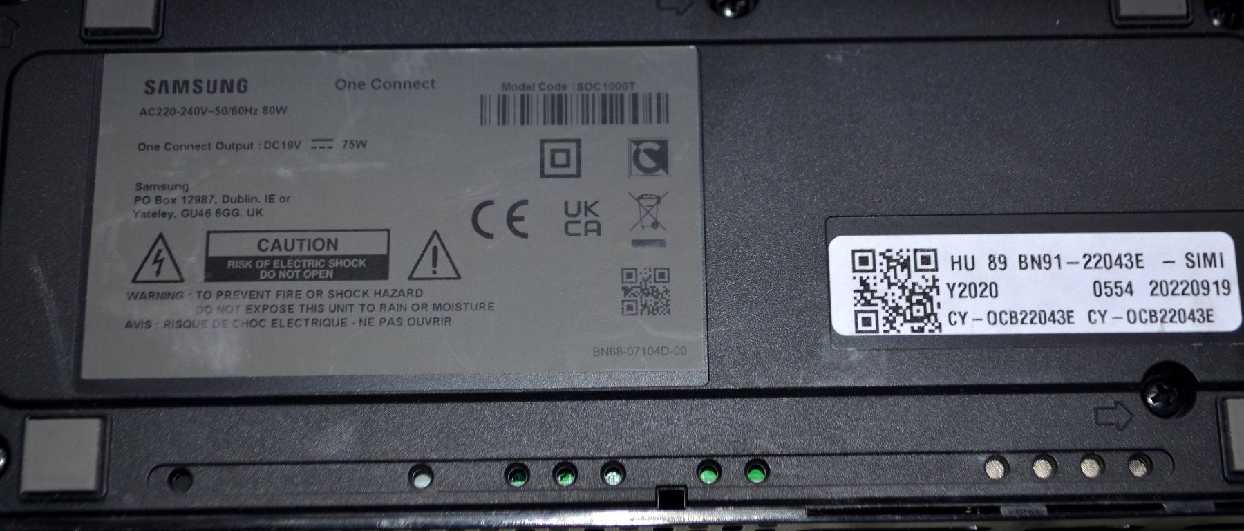 Samsung Televisori: Samsung One Connect Box Mini BN91-22043E – Usato da Collonges venduto da arashee 2