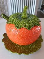 Soupiére en céramique 70's en forme de courge
