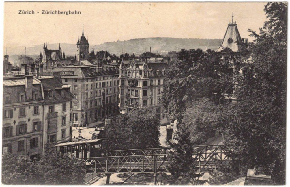 Cartoline postali: Zürich - Standseilbahn Polytechnikum – Usato da Binningen venduto da Mountainrider